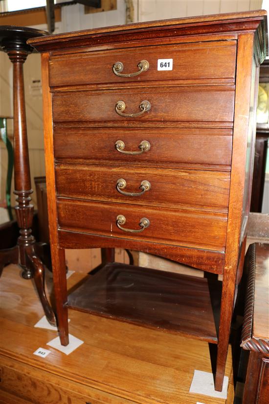 Mahogany music cabinet